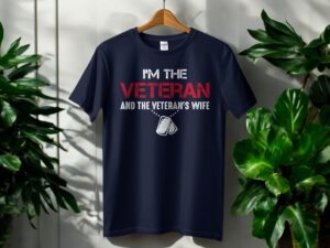 I'm The Veteran And The Veteran's Wife Shirt Product Photo 2