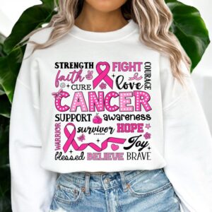 In October We Wear Pink Awareness Ribbon Shirt Product Photo 2