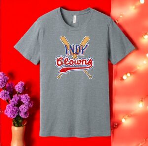 Indy Clowns Throwback Tee, American Negro League Baseball Team Shirt Product Photo 2