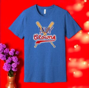 Indy Clowns Throwback Tee, American Negro League Baseball Team Shirt Product Photo 3