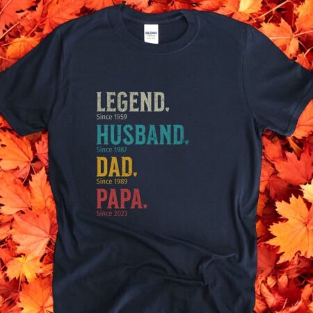 Legend Husband Daddy Papa Customized Shirt Product Photo 1