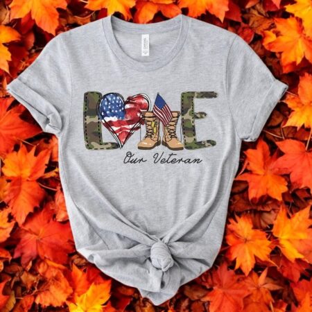 Love Our Veterans Shirt Product Photo 1