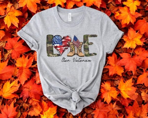 Love Our Veterans Shirt Product Photo 1