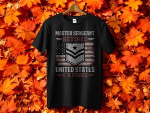 Master Sergeant Retired United States Air Force T-Shirt Product Photo 2