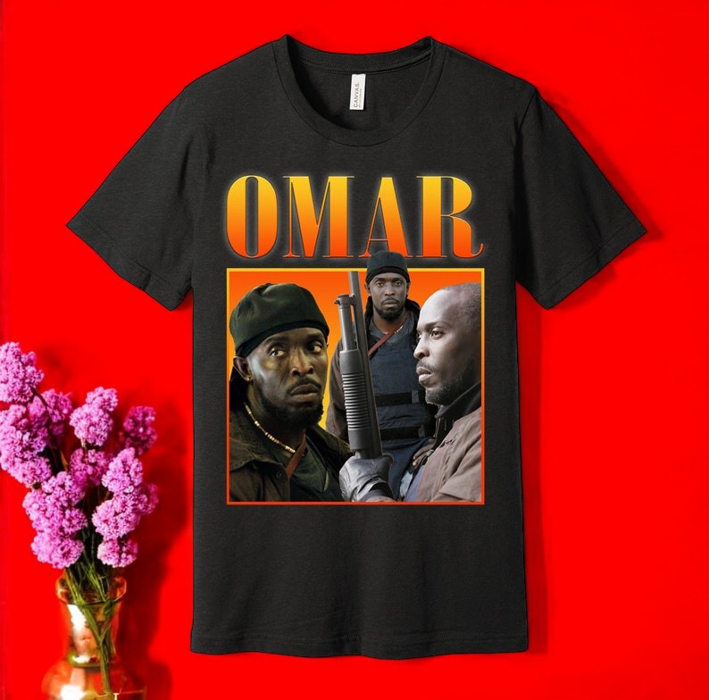 Omar Little Oversized Fashion T-Shirt Product Photo 2