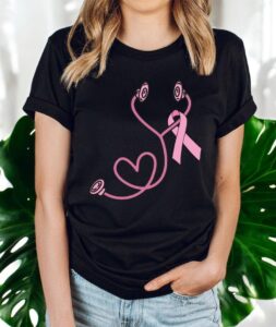 Oncology Nurse Breast Cancer Awareness Shirt Product Photo 3