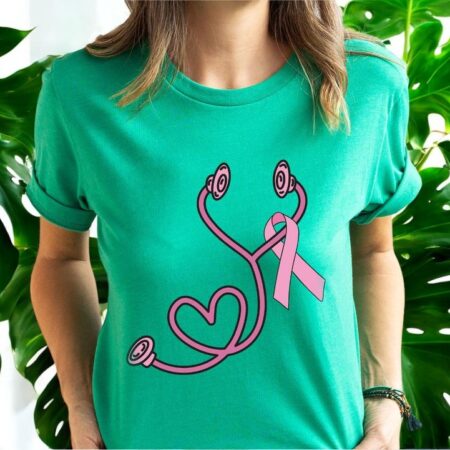 Oncology Nurse Breast Cancer Awareness Shirt Product Photo 1