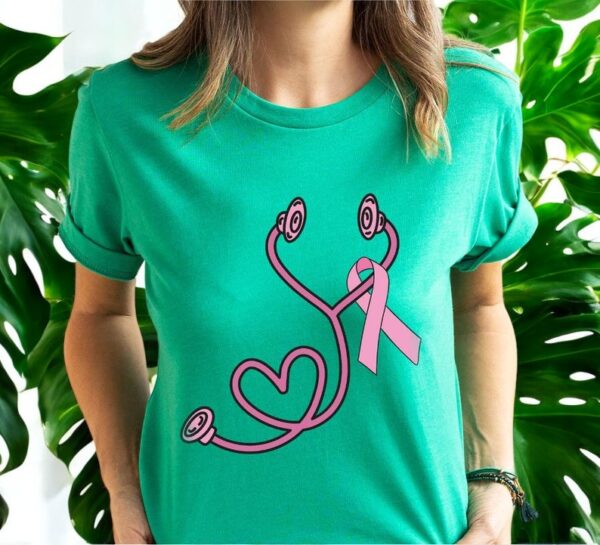 Oncology Nurse Breast Cancer Awareness Shirt Product Photo 1