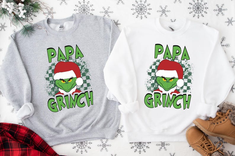 Papa Grinch Shirt Product Photo 2