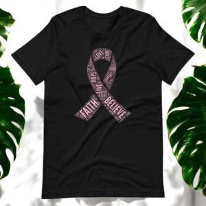 Pink Ribbon Breast Cancer Awareness Shirt Product Photo 3