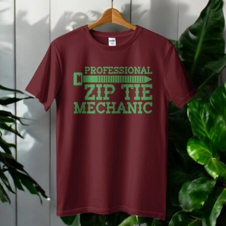 Professional Zip Tie Mechanic T-Shirt Product Photo 1