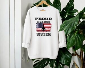 Proud Air Force Sister Shirt Product Photo 3