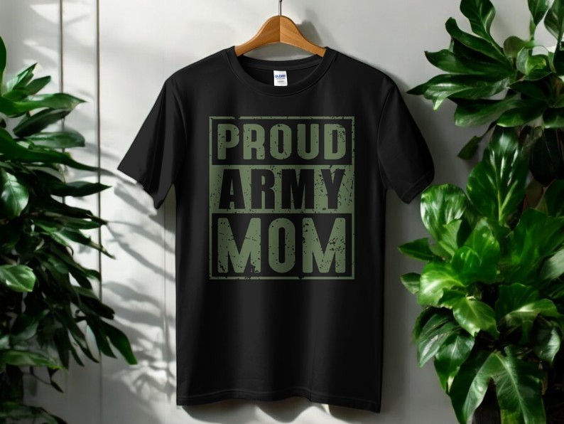 Proud Army Mom T-Shirt Product Photo 2