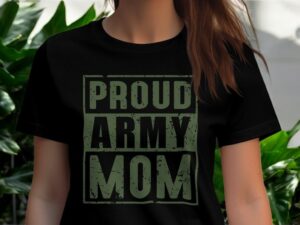 Proud Army Mom T-Shirt Product Photo 3