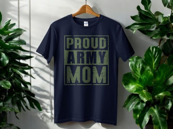 Proud Army Mom T-Shirt Product Photo 1