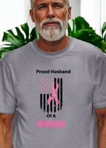 Proud Husband Of A Warrior, Husband Shirt Product Photo 3