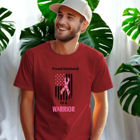 Proud Husband Of A Warrior, Husband Shirt Product Photo 1