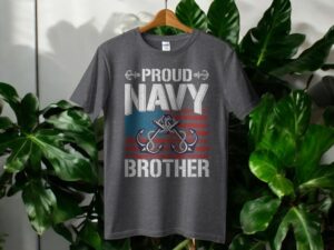 Proud Navy Brother Patriotic Military Family Shirt Product Photo 2