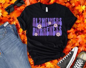 Purple Ribbon Shirt, Support Alzheimer's Shirt Product Photo 2