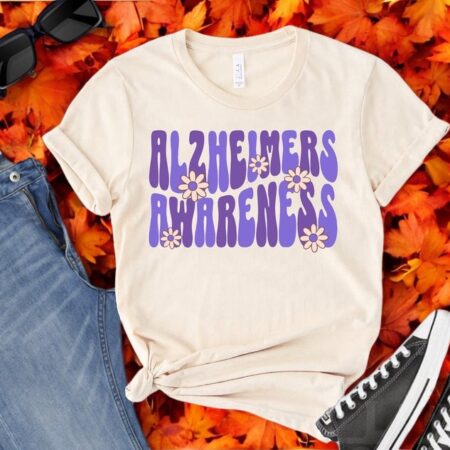 Purple Ribbon Shirt, Support Alzheimer's Shirt Product Photo 1