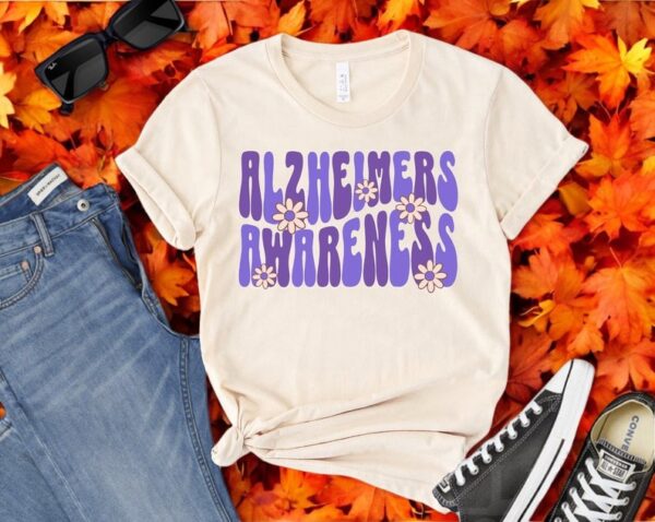 Purple Ribbon Shirt, Support Alzheimer's Shirt Product Photo 1