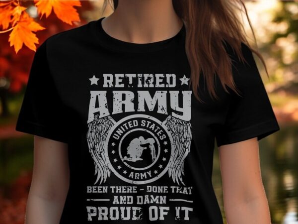 Retired Army Veterans Shirt Product Photo 1