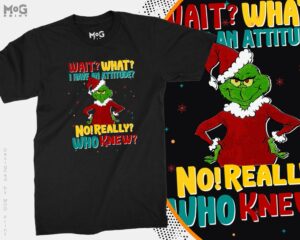 Santa Grinch Funny Slogan Grinchmas T-Shirt Product Photo 3