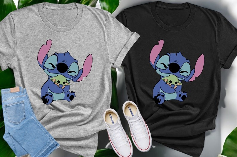 Stitch Baby Yoda Shirt Product Photo 2