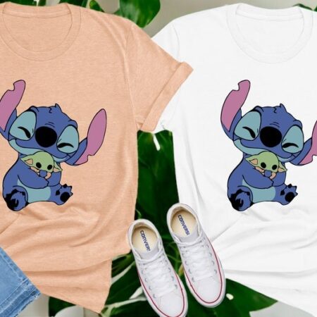 Stitch Baby Yoda Shirt Product Photo 1