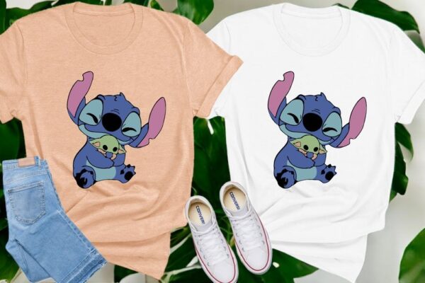 Stitch Baby Yoda Shirt Product Photo 1