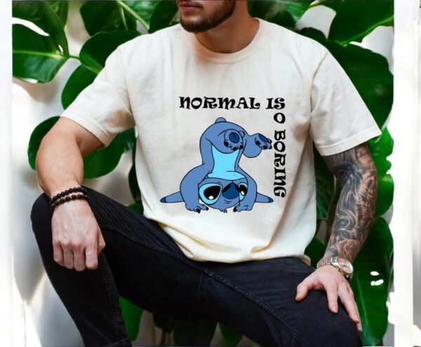 Stitch Normal Is O Boring Shirt Product Photo 1