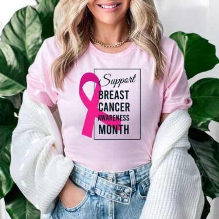 Support Breast Cancer Awareness Month Shirt Product Photo 1