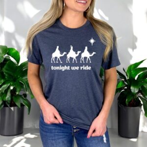 Tonight We Ride Christmas T Shirt Product Photo 2