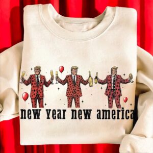 Trump Happy New Year 2025 Era Meet Me At Midnight Retro Disco Ball Trendy Shirt Product Photo 3