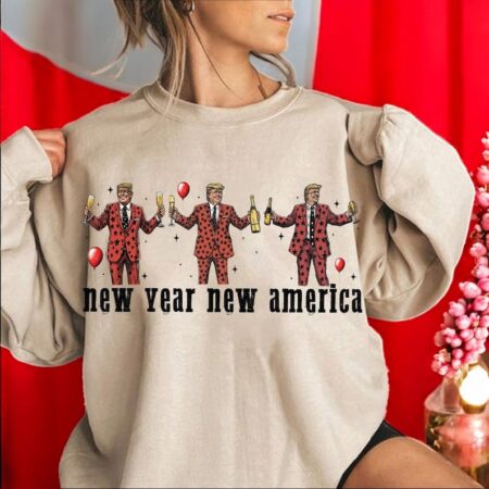 Trump Happy New Year 2025 Era Meet Me At Midnight Retro Disco Ball Trendy Shirt Product Photo 1