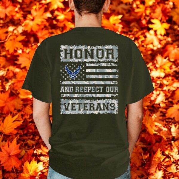 U.S. Air Force Honor And Respect Our Veterans T-Shirt Product Photo 1