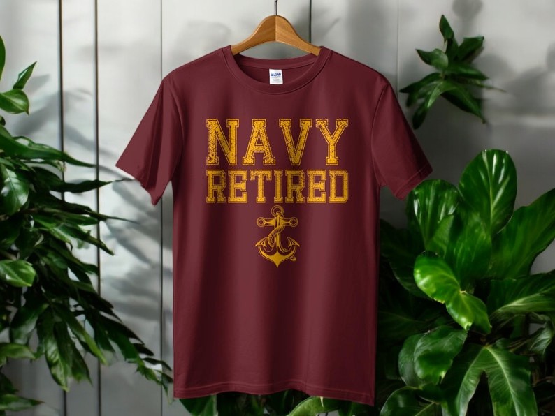 Us Navy Retired T-Shirt Product Photo 2