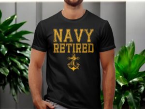 Us Navy Retired T-Shirt Product Photo 3