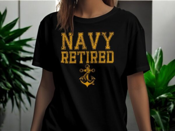 Us Navy Retired T-Shirt Product Photo 1