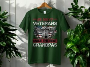 Us Navy Veterans Make The Best Grandpas T-Shirt Product Photo 2