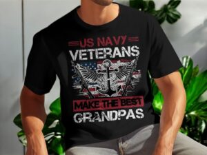 Us Navy Veterans Make The Best Grandpas T-Shirt Product Photo 3