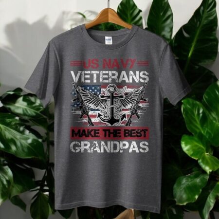 Us Navy Veterans Make The Best Grandpas T-Shirt Product Photo 1