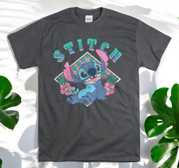 Vintage Disney Stitch Floral T-Shirt Product Photo 1