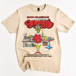 Waiting For Christmas Mf Doom Christmas T-Shirt Product Photo 4