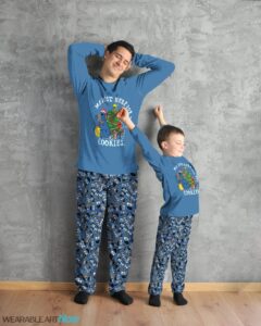 Cookies Monster Me Just Here For The Cookies Matching Family Pajamas Set Product Photo 4