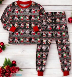 Hello Kitty Christmas Seamlless Pattern Family Matching Pajama Set Product Photo 3