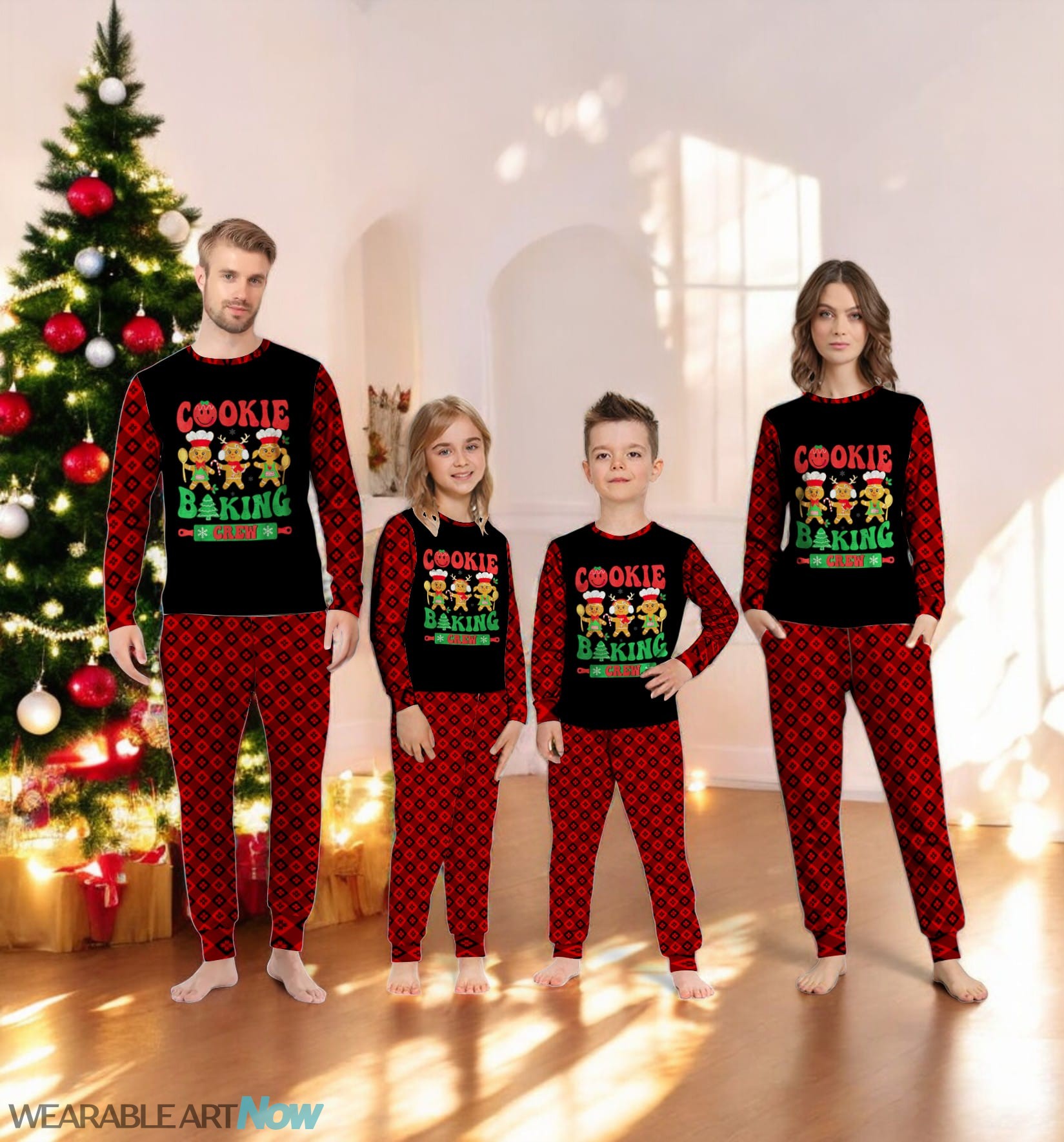 Christmas Cookies Baking Crew Family Matching Pajama Set Product Photo 2