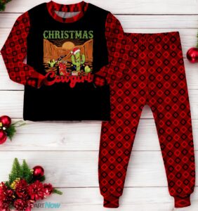 Christmas Cowgirl Cowboy Christmas Family Matching Pajama Set Product Photo 3