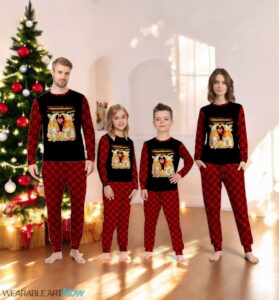 Gnome Gingerbread Christmas Wishes and Cocoa Kisses Family Matching Pajama Set Product Photo 4