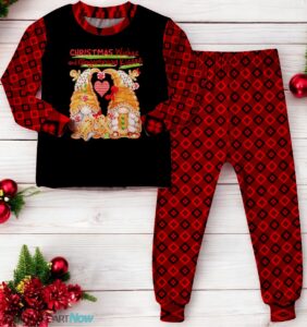 Gnome Gingerbread Christmas Wishes and Cocoa Kisses Family Matching Pajama Set Product Photo 3